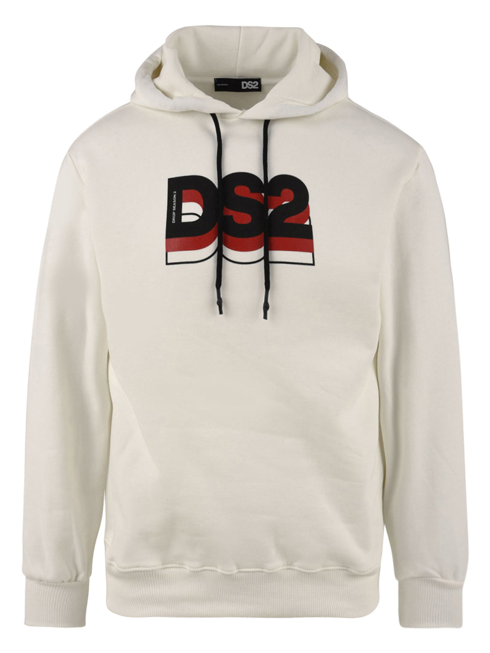 Felpa bianca da Uomo con cappuccio DS2