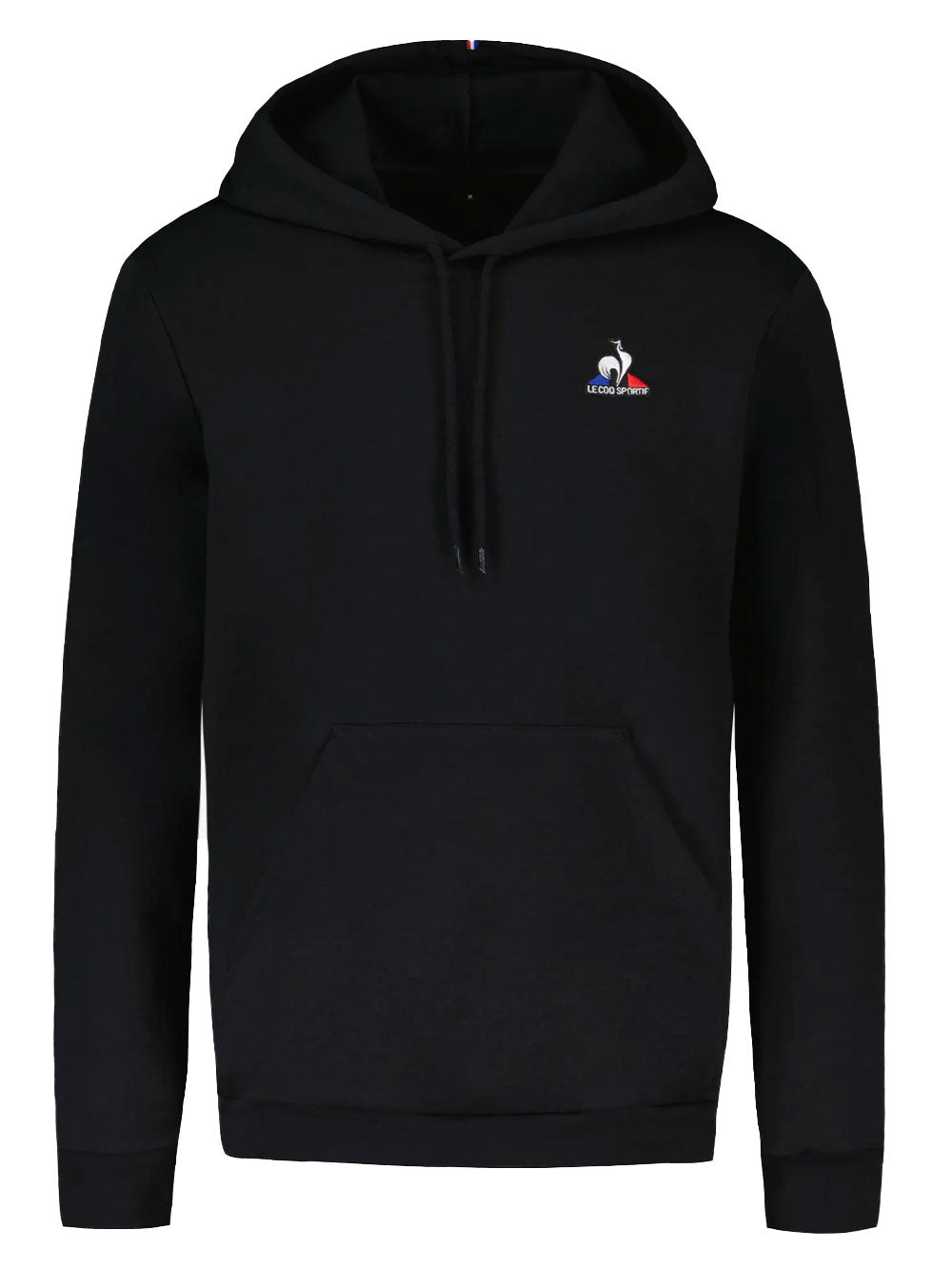 Felpa Uomo nero con logo ricamato