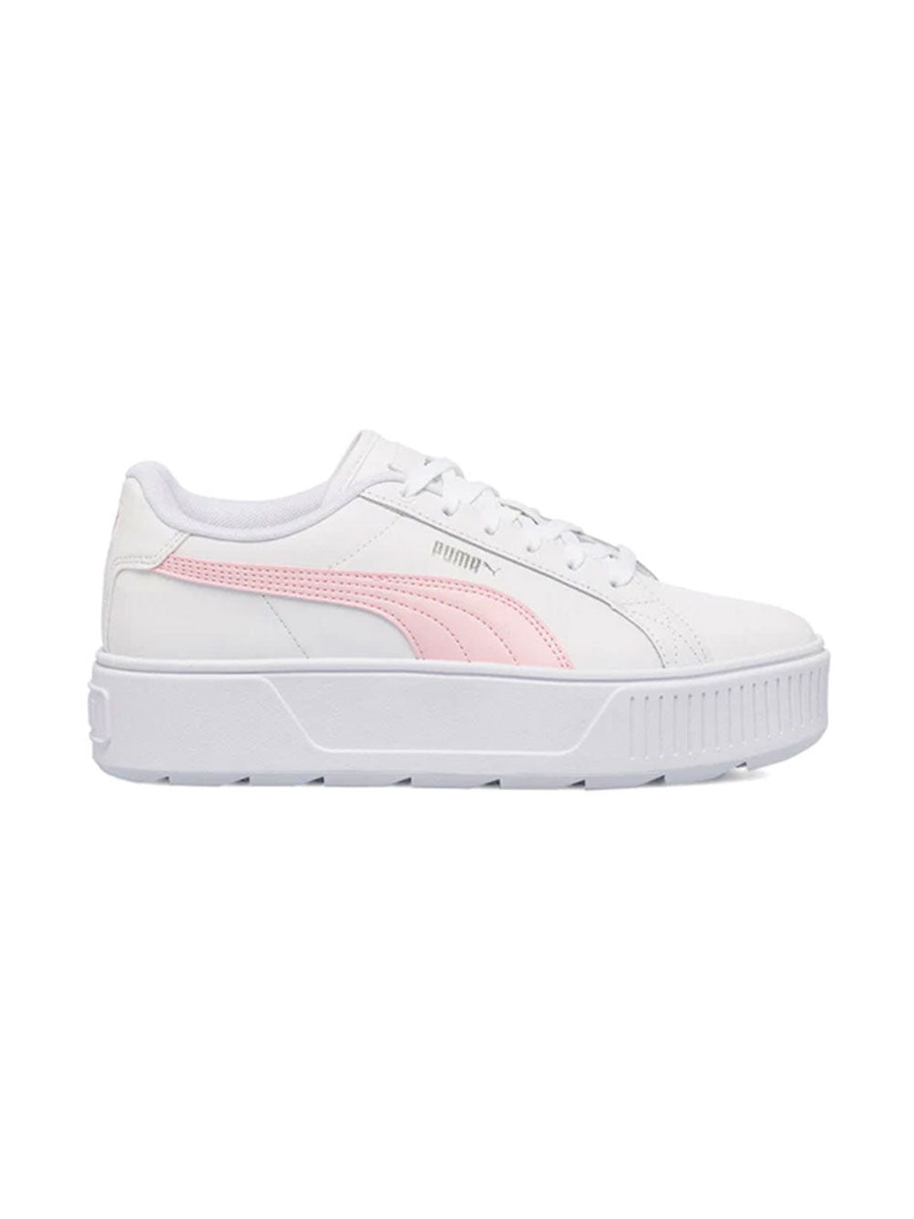 Sneakers Platform PUMA Bambino Karmen L Jr,Puma White-Almond Bloss Bianco