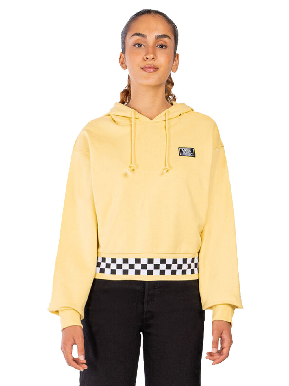 Felpa VANS Donna BOOM BOOM CHECK HOODIE Giallo