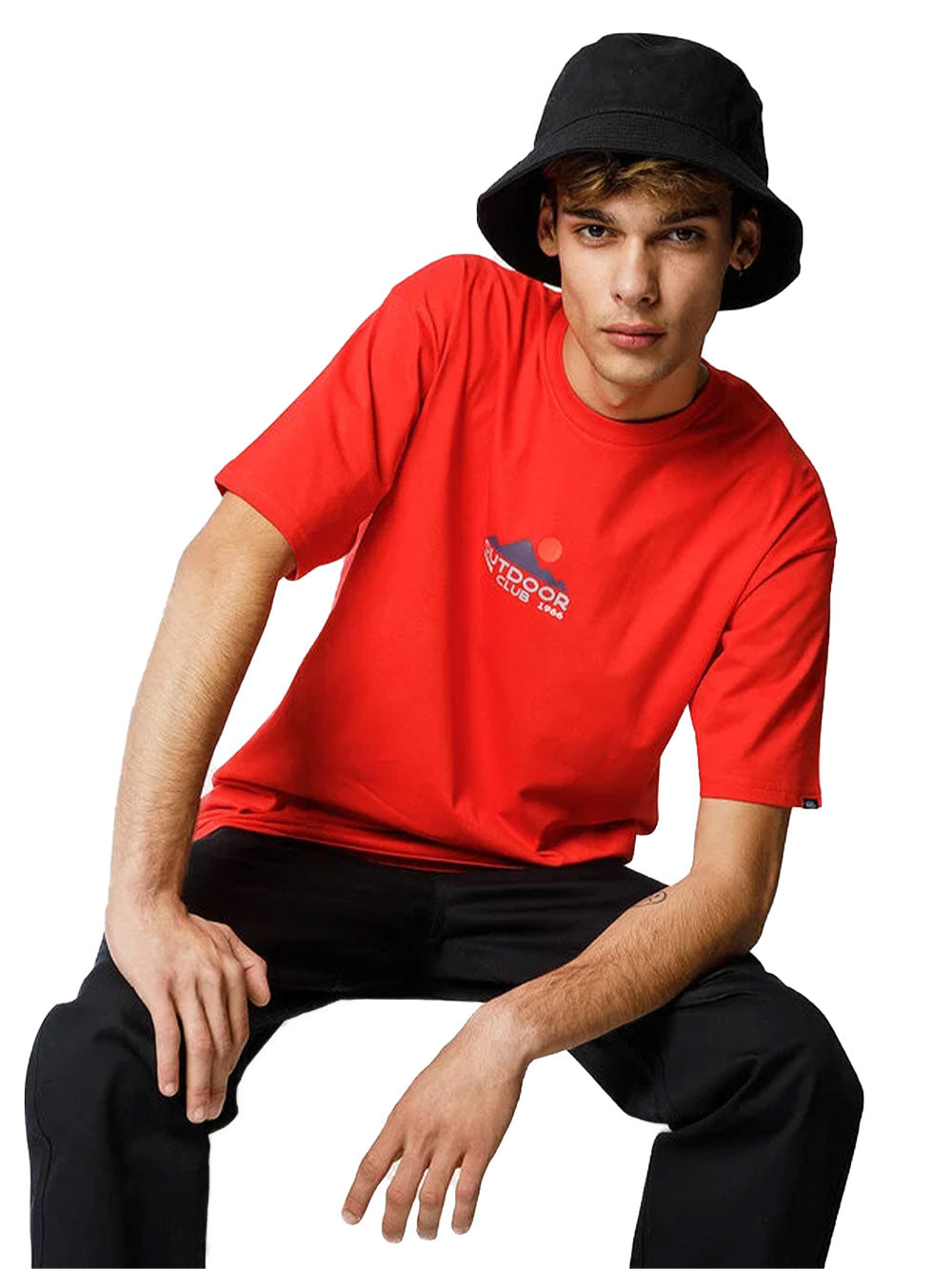 T-shirt VANS Uomo OUTDOOR CLUB SS TEE Rosso