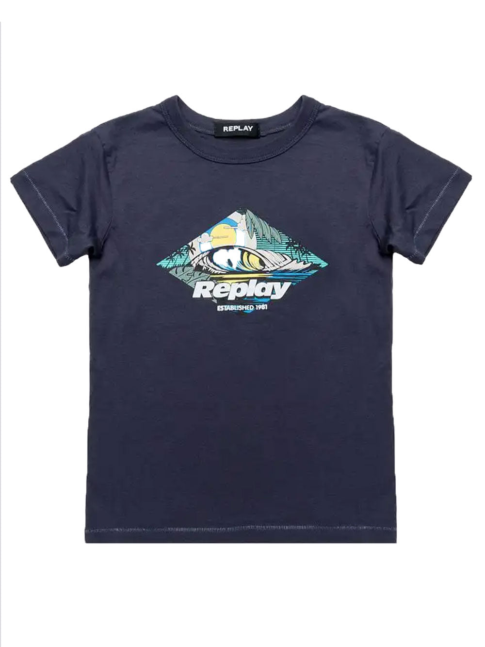T-shirt REPLAY & SONS Bambino SB7360.050.20994 Blue
