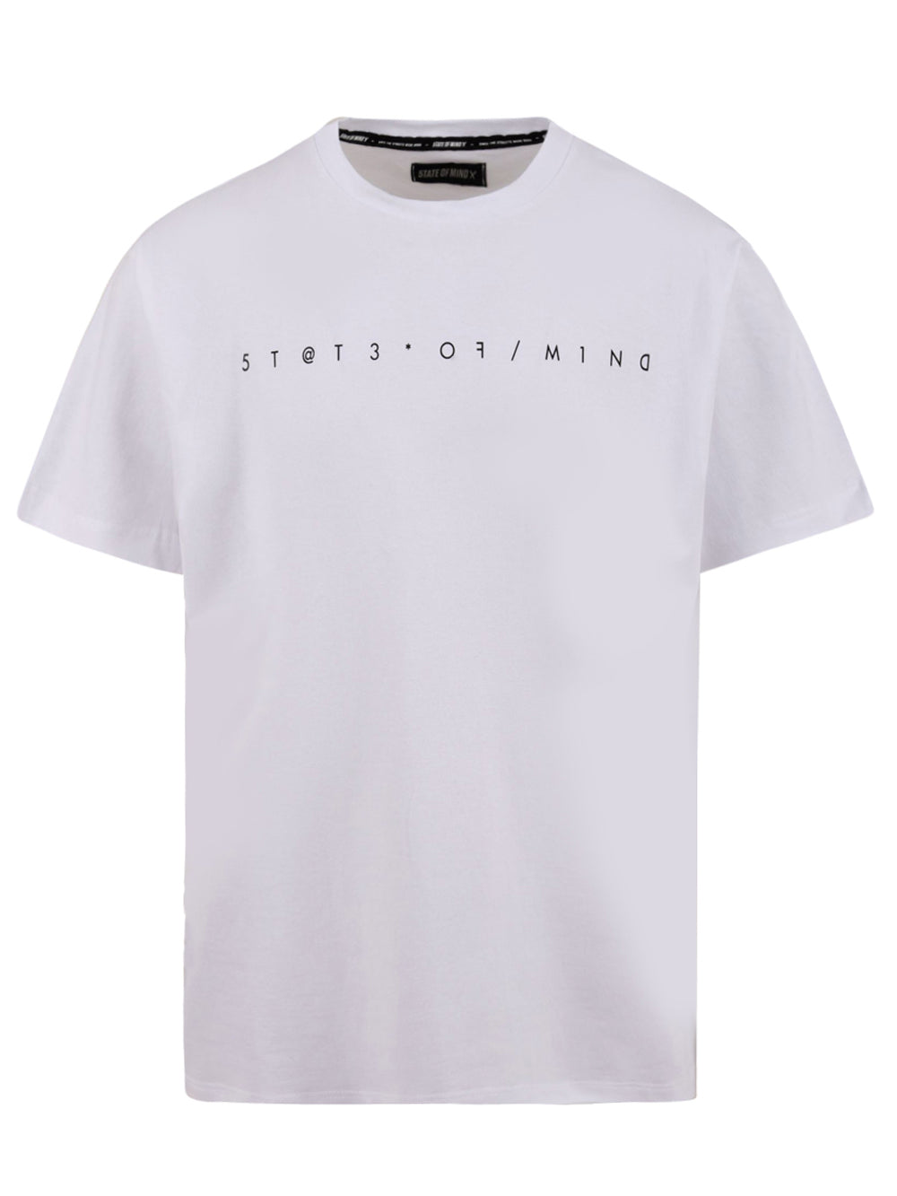 T-shirt Uomo con scritta a contrasto