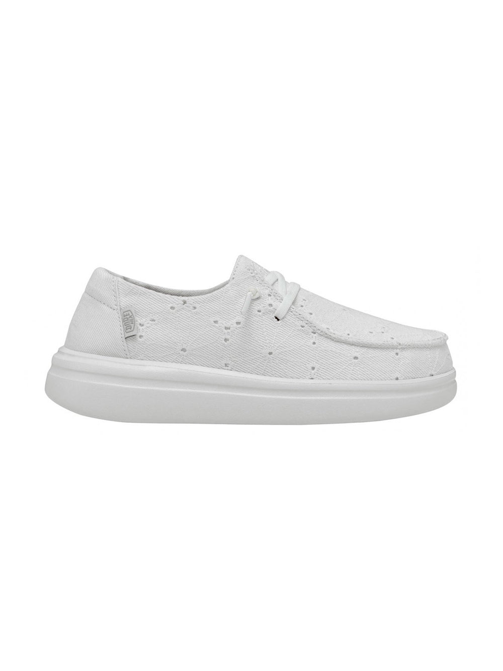 Calzatura HEY DUDE Donna 40075 WENDY RISE EYELET Bianco