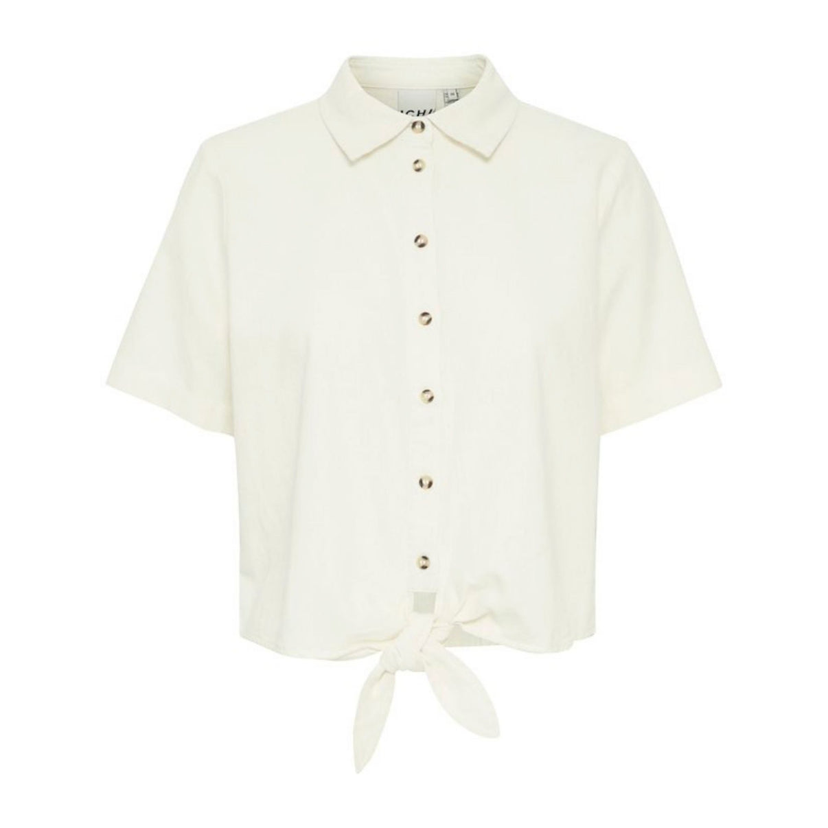 Camicia Donna bianca con nodo sul fondo