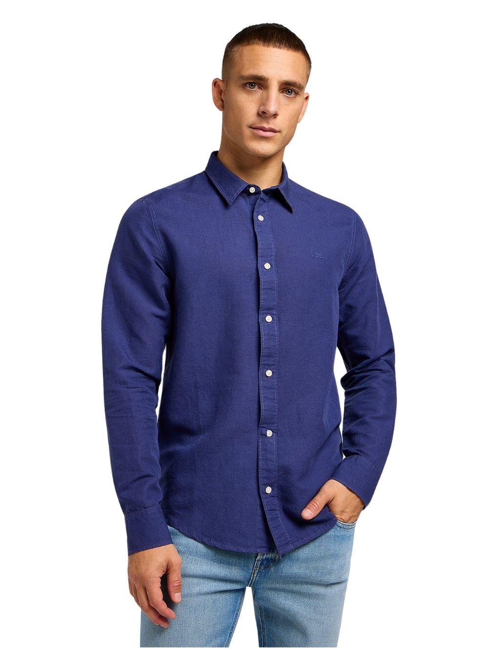 Camicia Uomo Lee con logo tono su tono