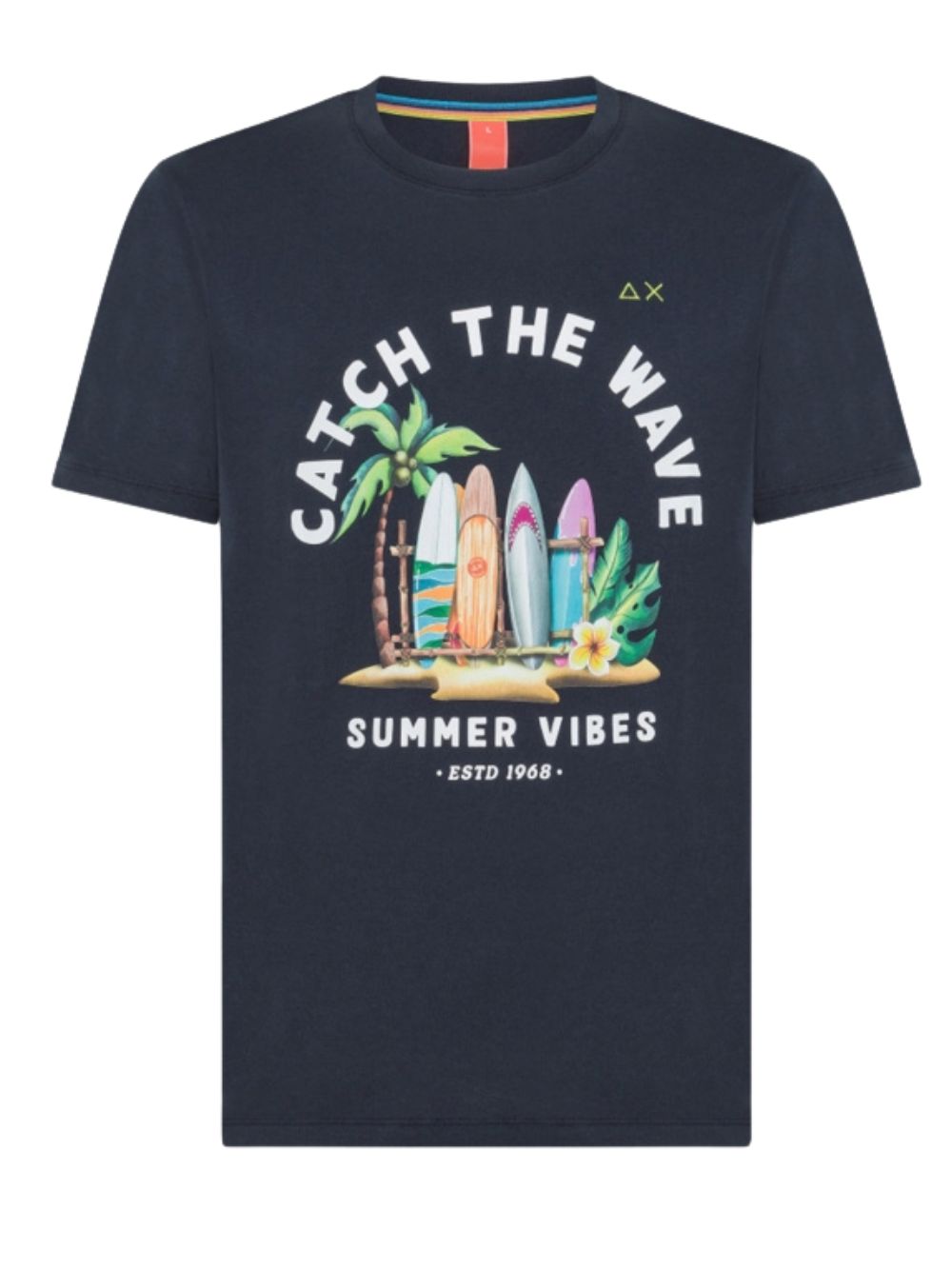 T-shirt SUN68 Uomo T34142 Blue