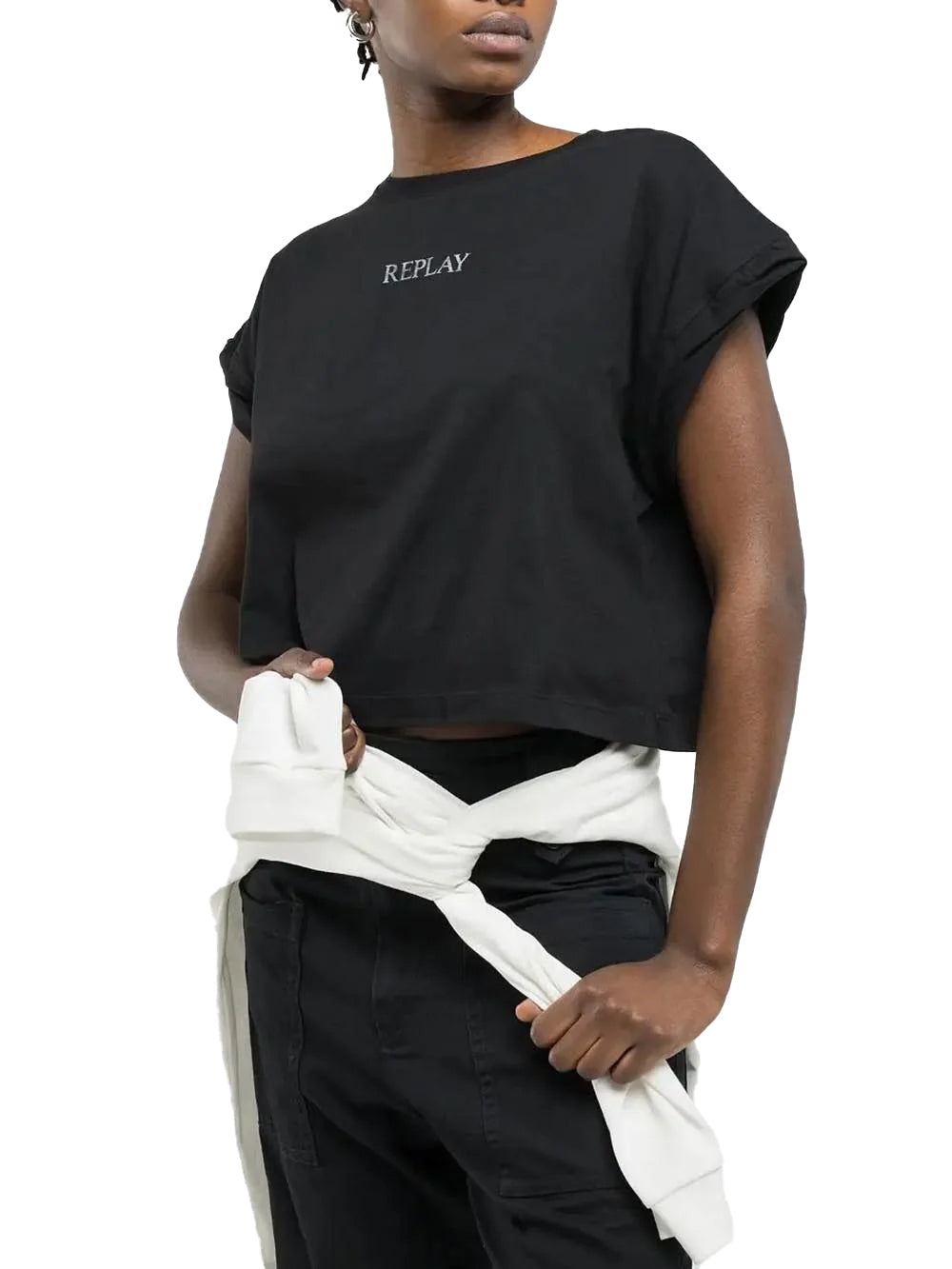 T-shirt REPLAY Donna - Nero