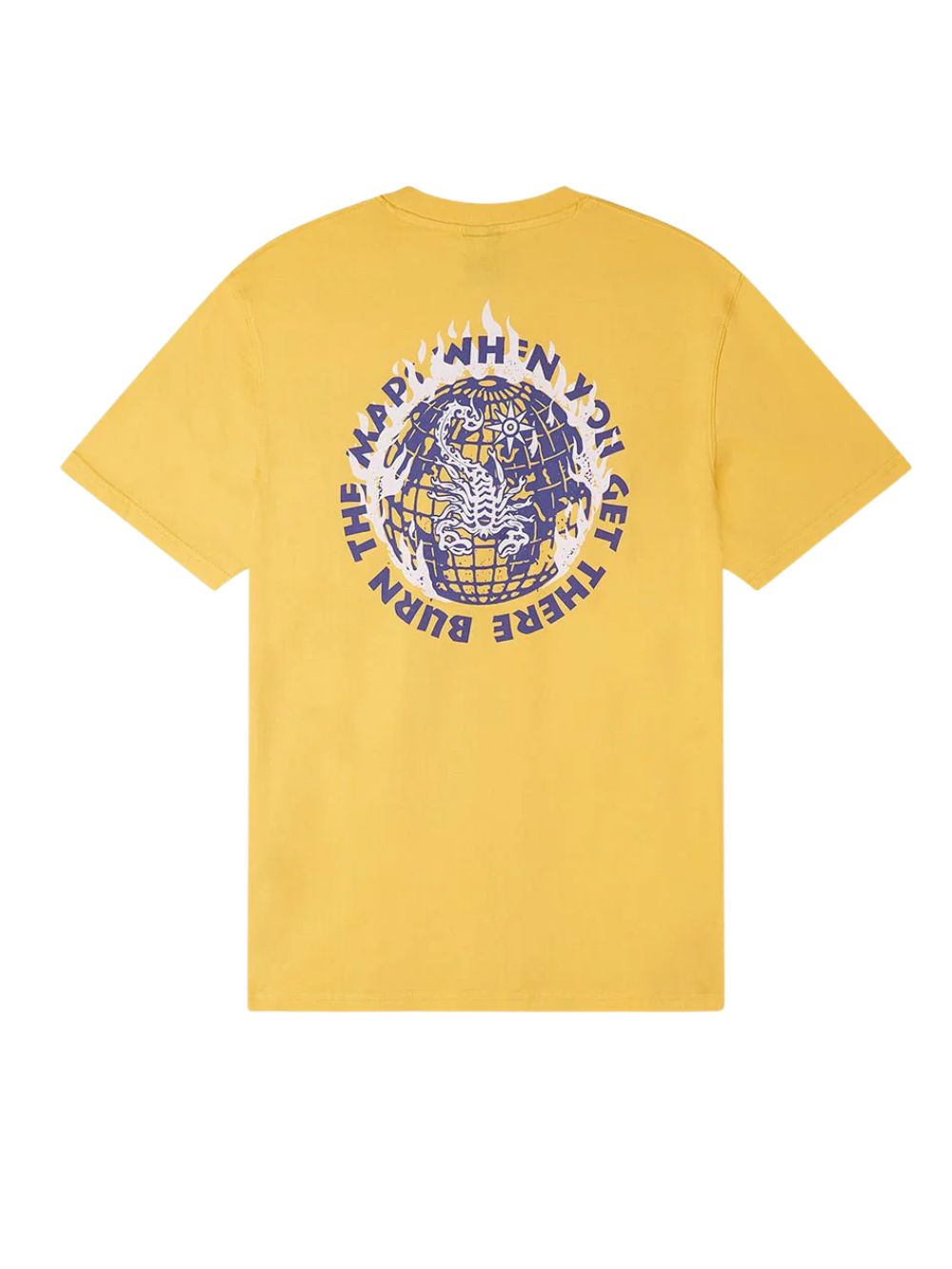 T-shirt ''Burning Globe'' SCORPION BAY Uomo - Giallo
