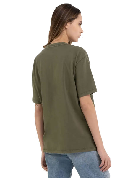 Replay T-Shirt Oversize In Cotone Organico Beige - Abbigliamento T-shirt &  Polo Donna 29,40 €