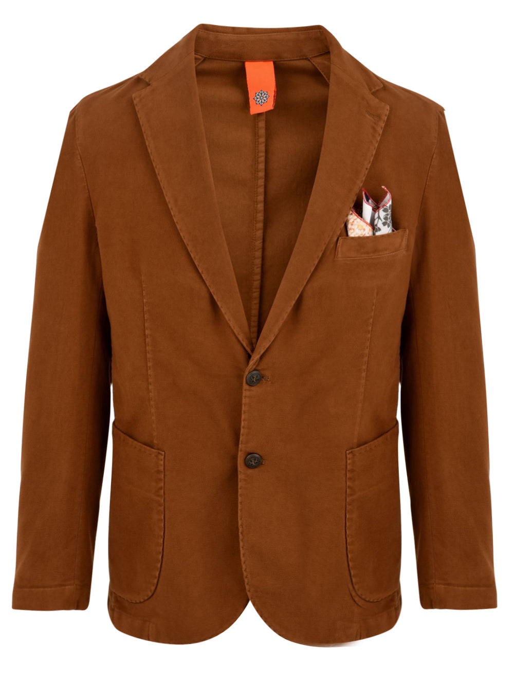 Giacca Uomo marrone con revers classici