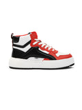 Sneakers Alte Donna RSE MID Bianco rosso e nero
