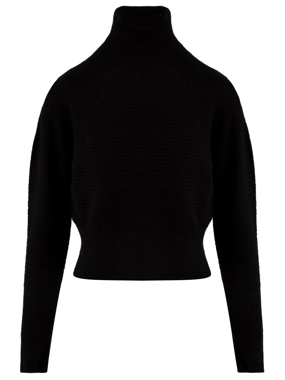 Maglione Donna nero a collo alto