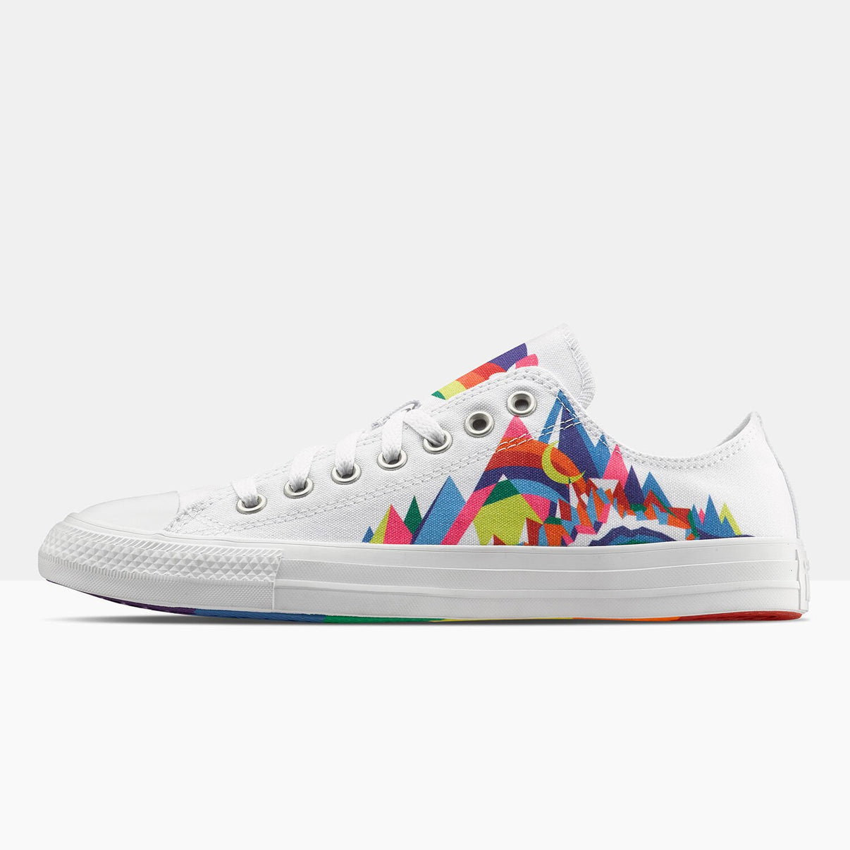 Sneakers Basse Uomo Chuck Taylor All Star Pride bianche con grafica
