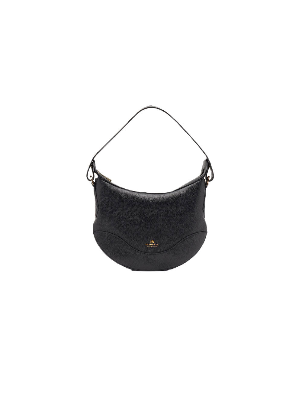 Borsa Hobo in pelle nera da donna