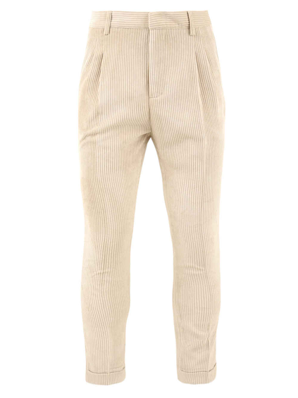 Pantalone in velluto modello Vista in beige da uomo