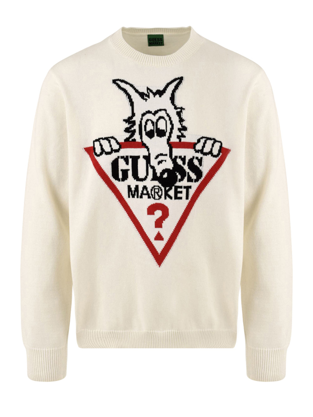 Maglione Unisex Beige con stampe