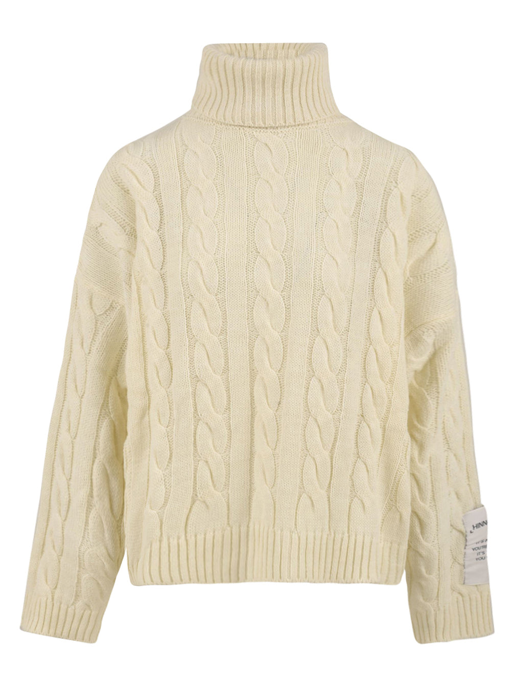 Maglione Donna intrecciato bianco
