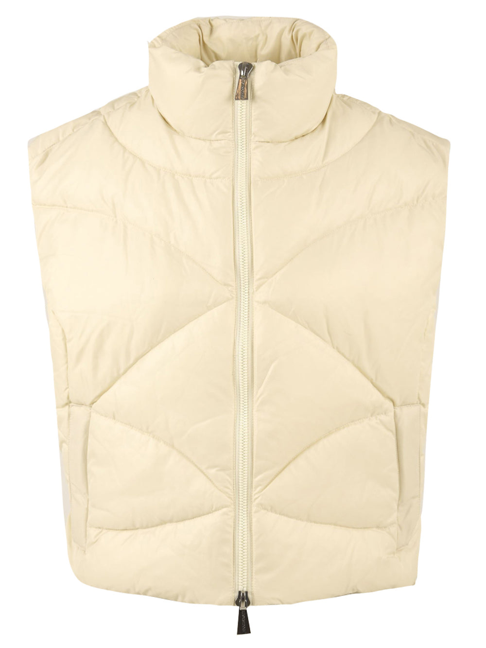Piumino smanicato da Donna color bianco burro