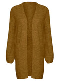 Cardigan Donna Verde lungo modello Kamara
