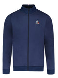 Felpa Uomo blu a zip con logo