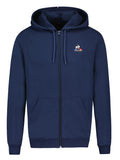 Felpa Uomo blu con chiusura a zip