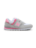 Sneakers basse bambino 574 Velcro Grigio