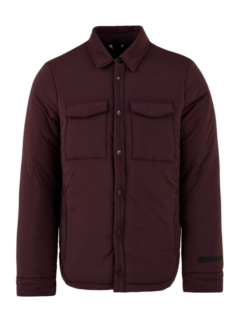 Giubbotto da uomo Bordeaux a camicia