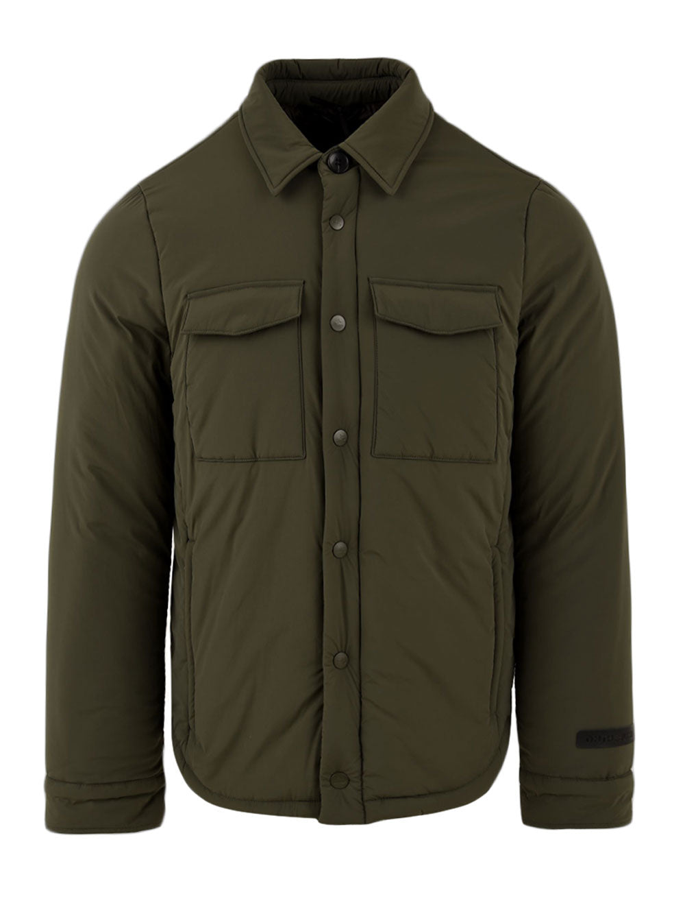 Giubbotto Verde da uomo taglio camicia verde