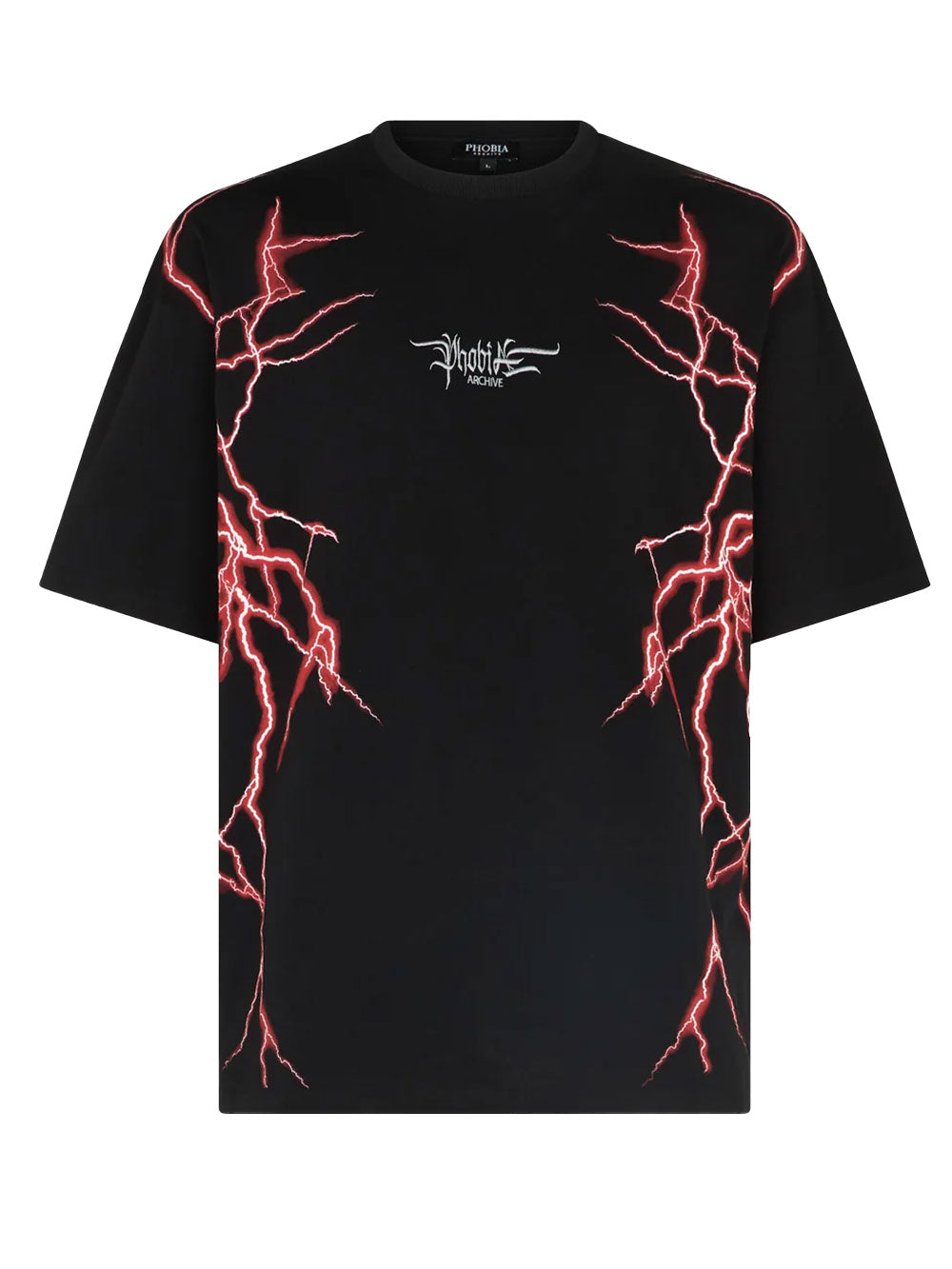 T-shirt Unisex grafica Fulmini rossi