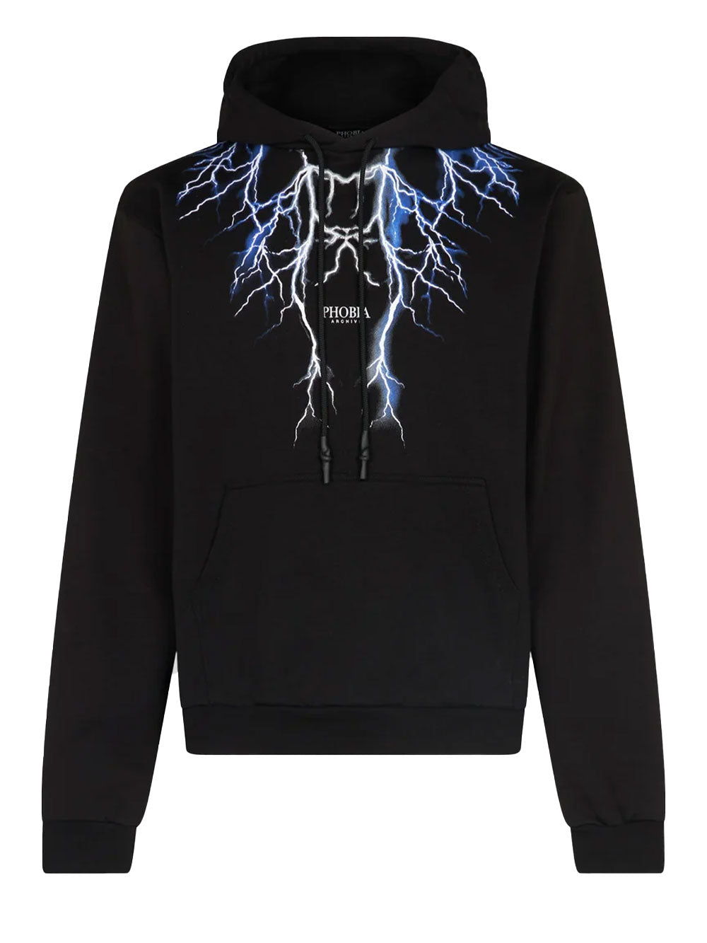 Felpa Unisex con fulmini blu