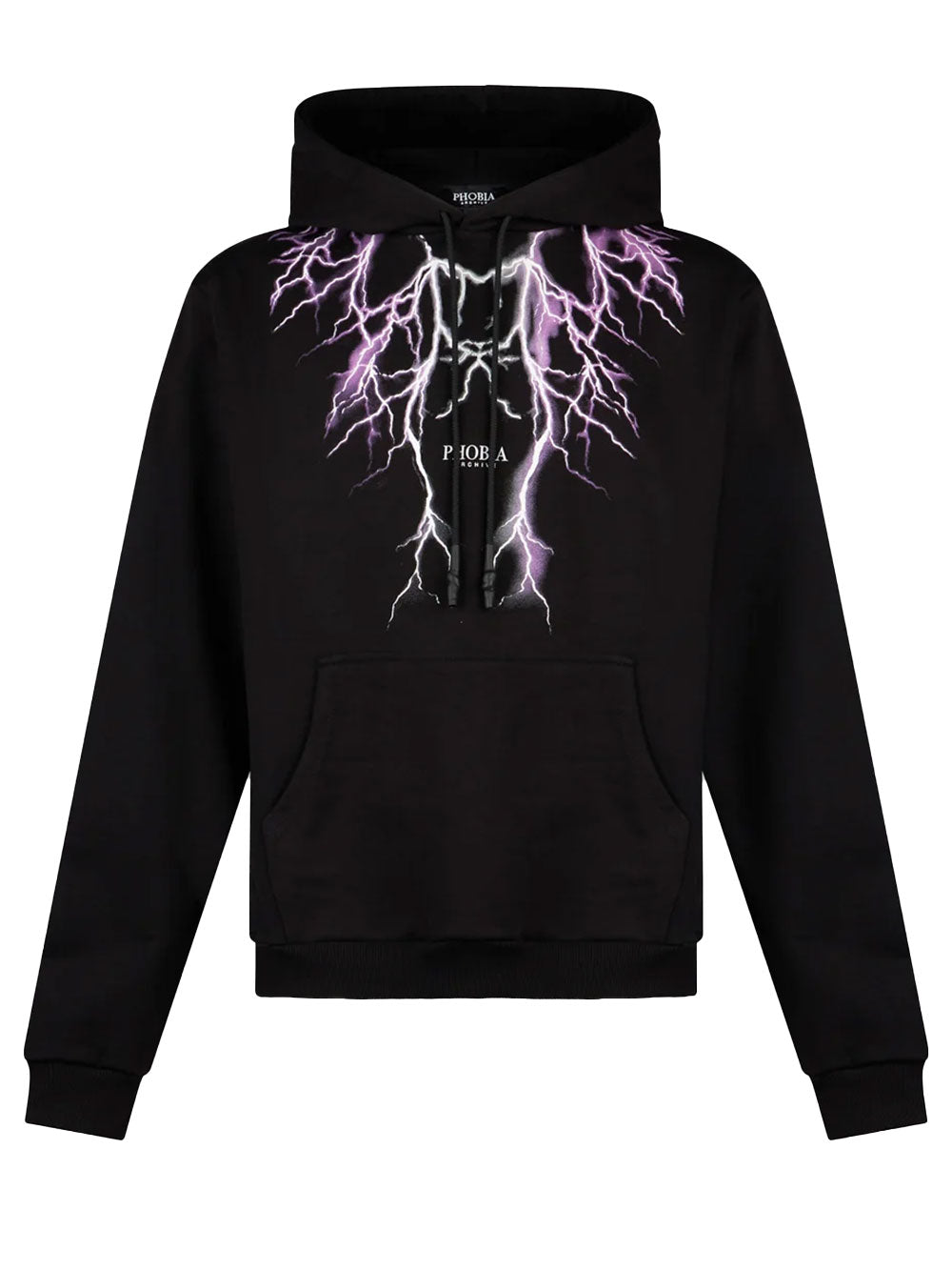 Felpa Unisex con fulmini viola