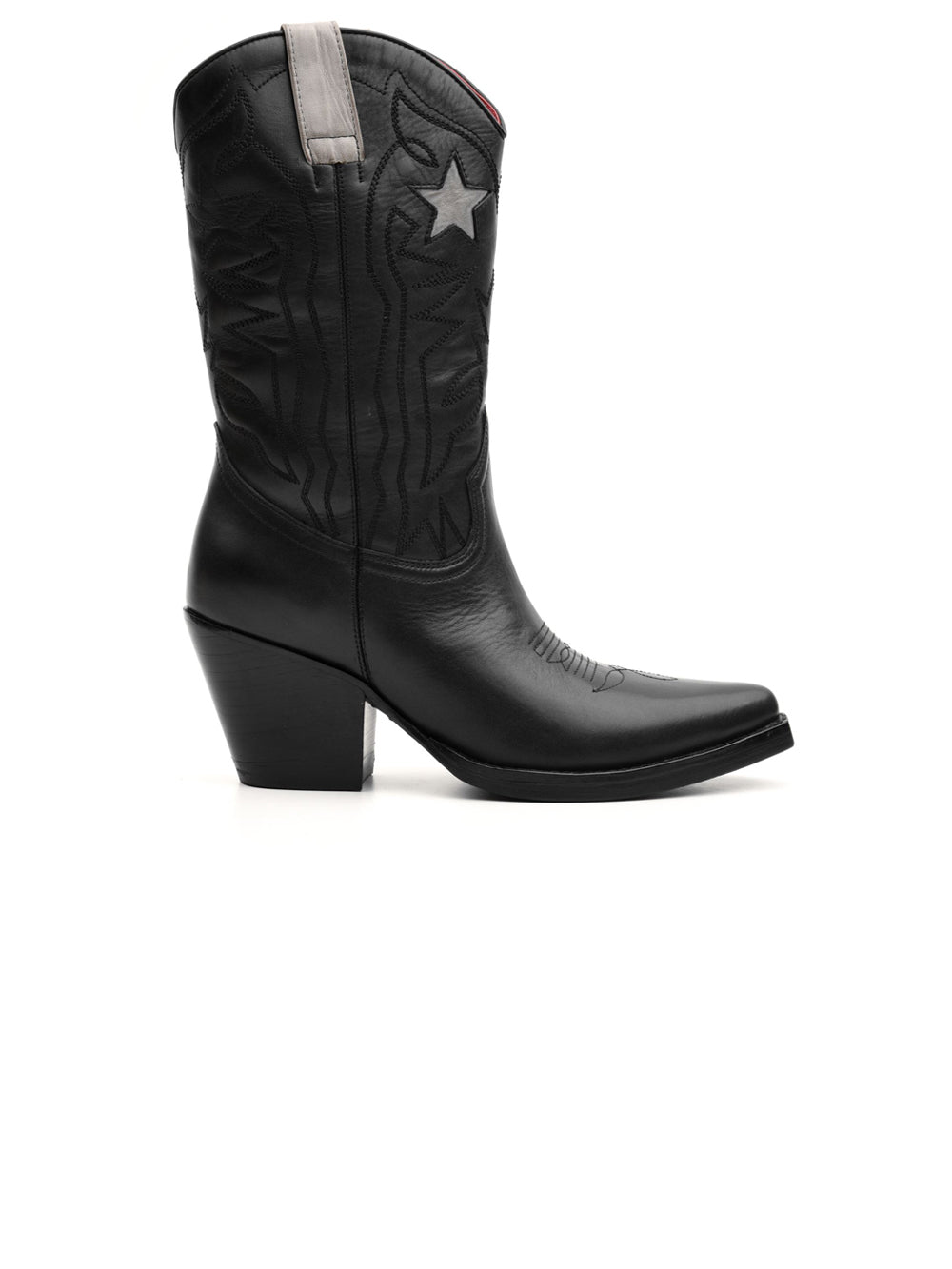 Stivale Donna Nero texano con tacco