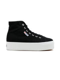 Sneakers Platform Donna Hi Top nero