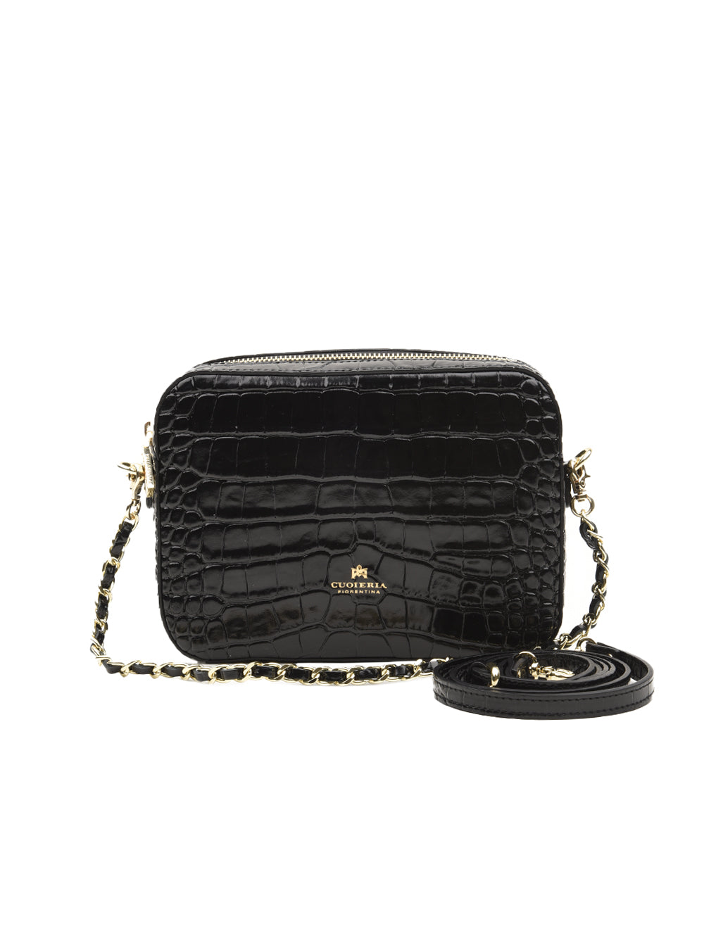 Borsa Donna Cuoieria Fiorentina con effetto coccodrillo