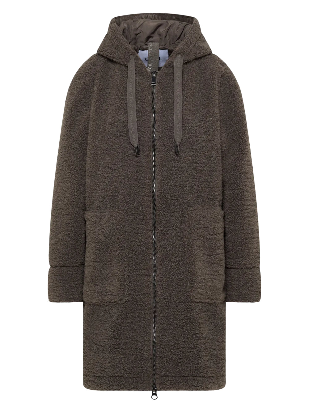 Cappotto Tos Long Teddy con cappuccio CECIL Donna - Marrone