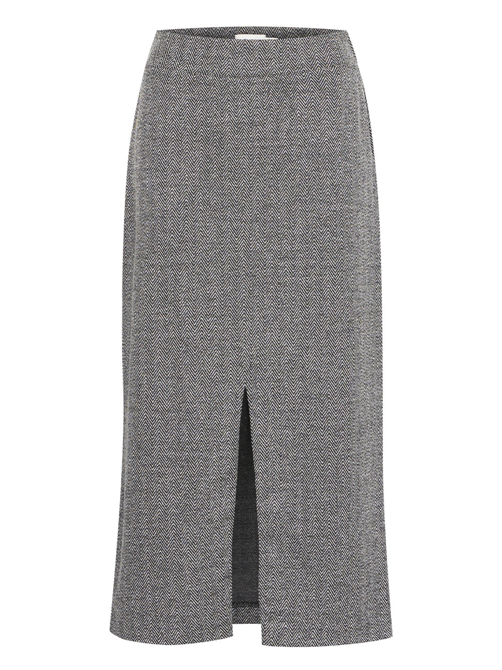 Gonna Ihkate Jacquard Long ICHI Donna - Grigio