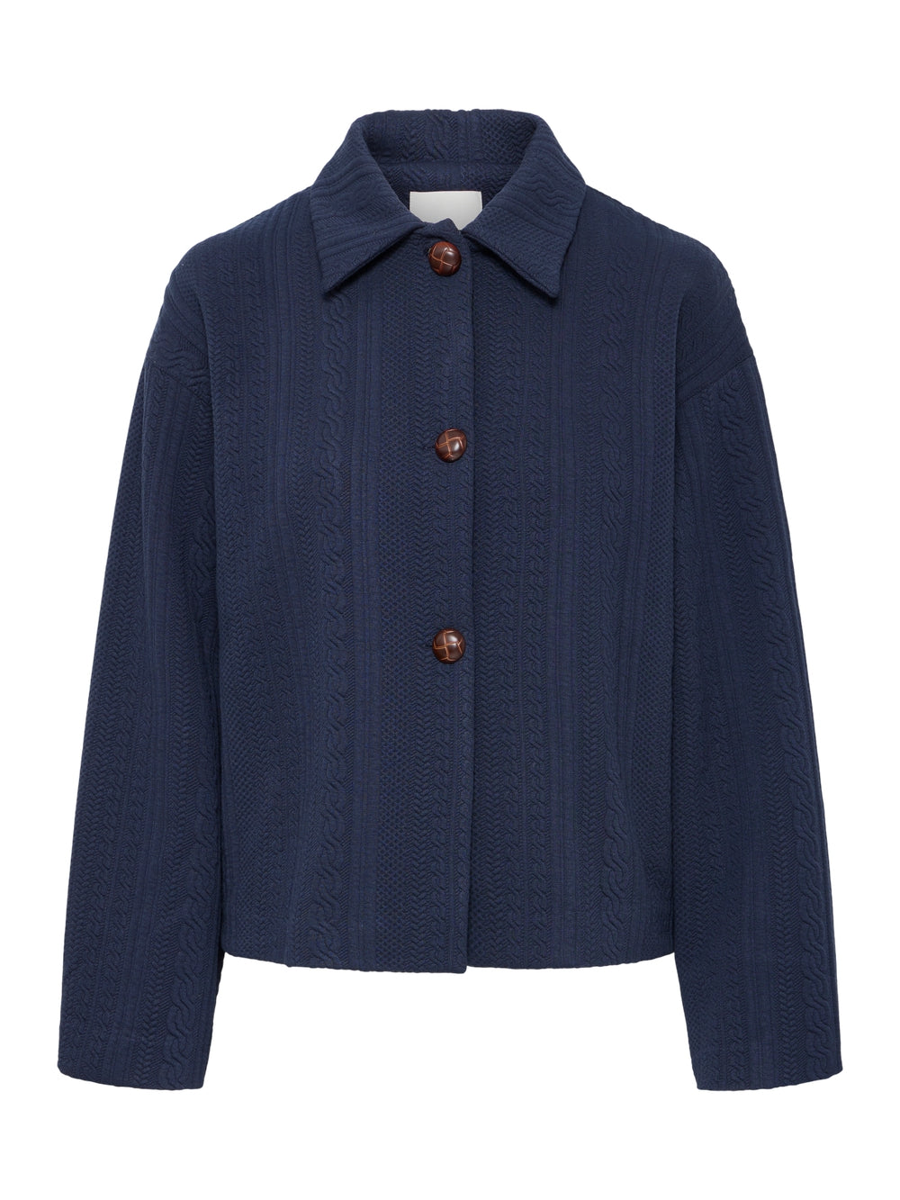 Giubbotto Ihkate Cable ICHI Donna - Blue