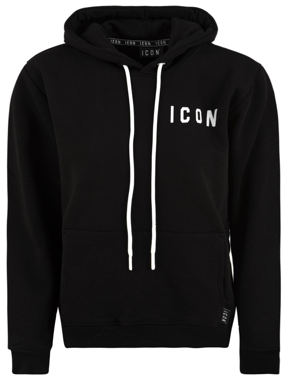 Felpa Con logo Su Cappuccio ICON Uomo - Nero