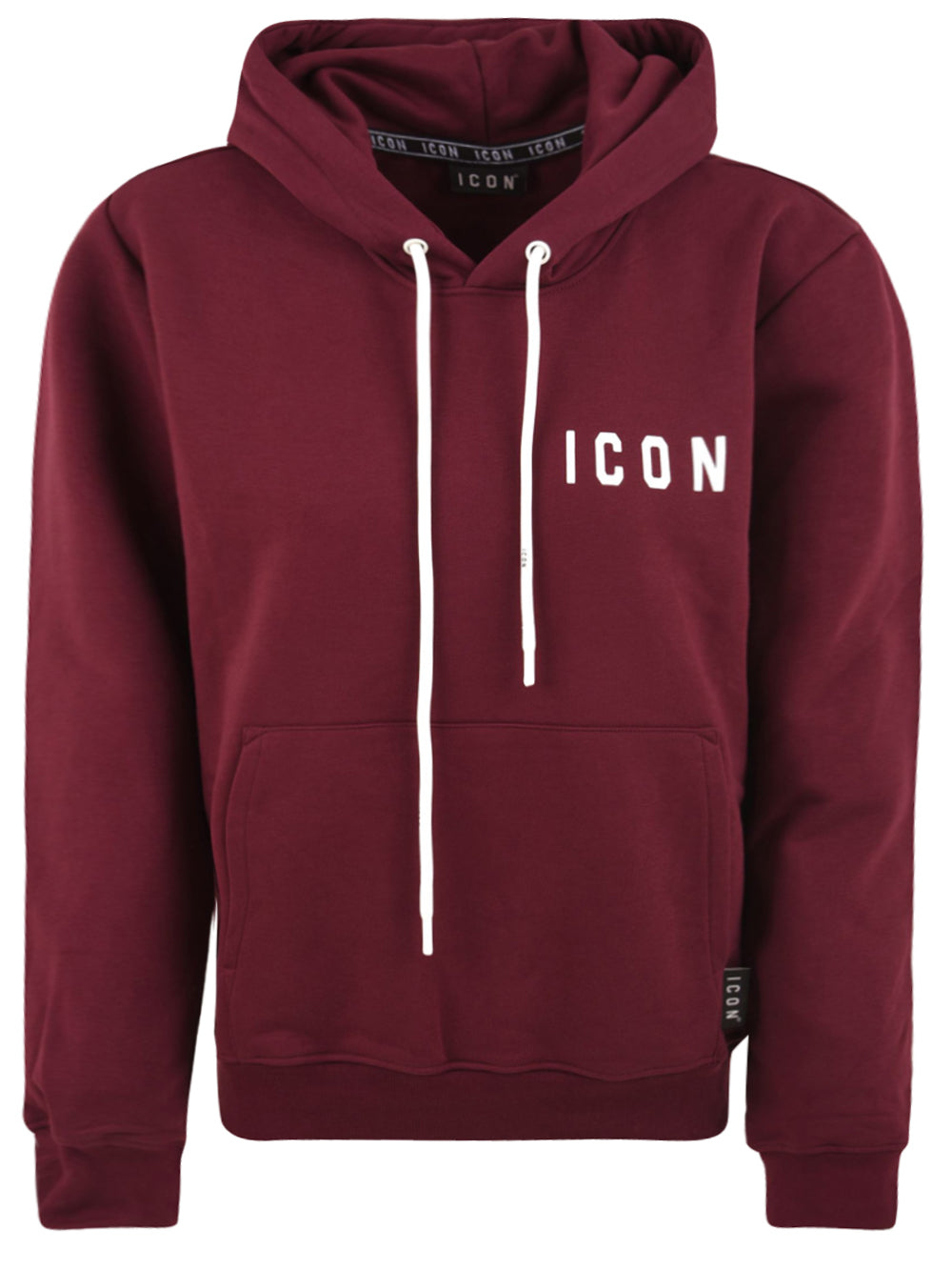 Felpa Con logo Su Cappuccio ICON Uomo - Rosso