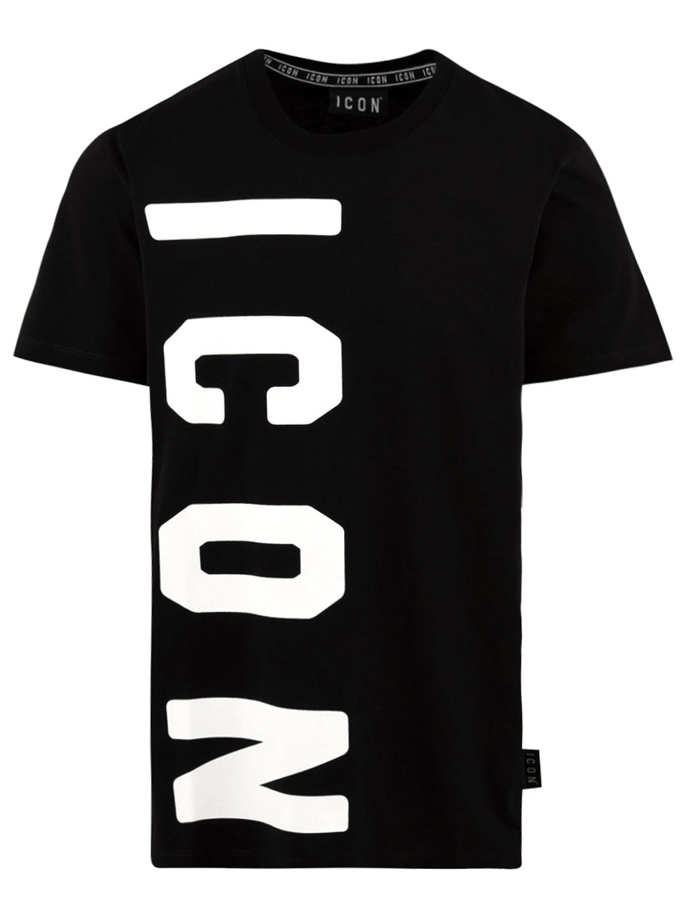 T-shirt logo verticale ICON Uomo - Nero