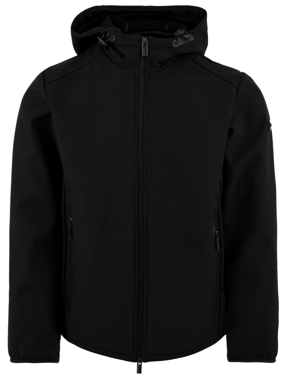Giubbotto Con Cappuccio E Zip Softshell Pile MARKUP Uomo - Nero