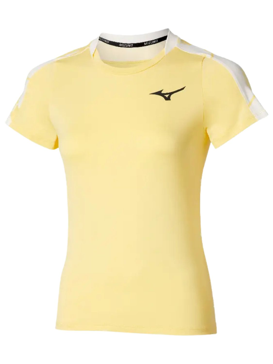 Maglia tennis Daybreakers Printed Short Sleeve W MIZUNO Donna - Giallo