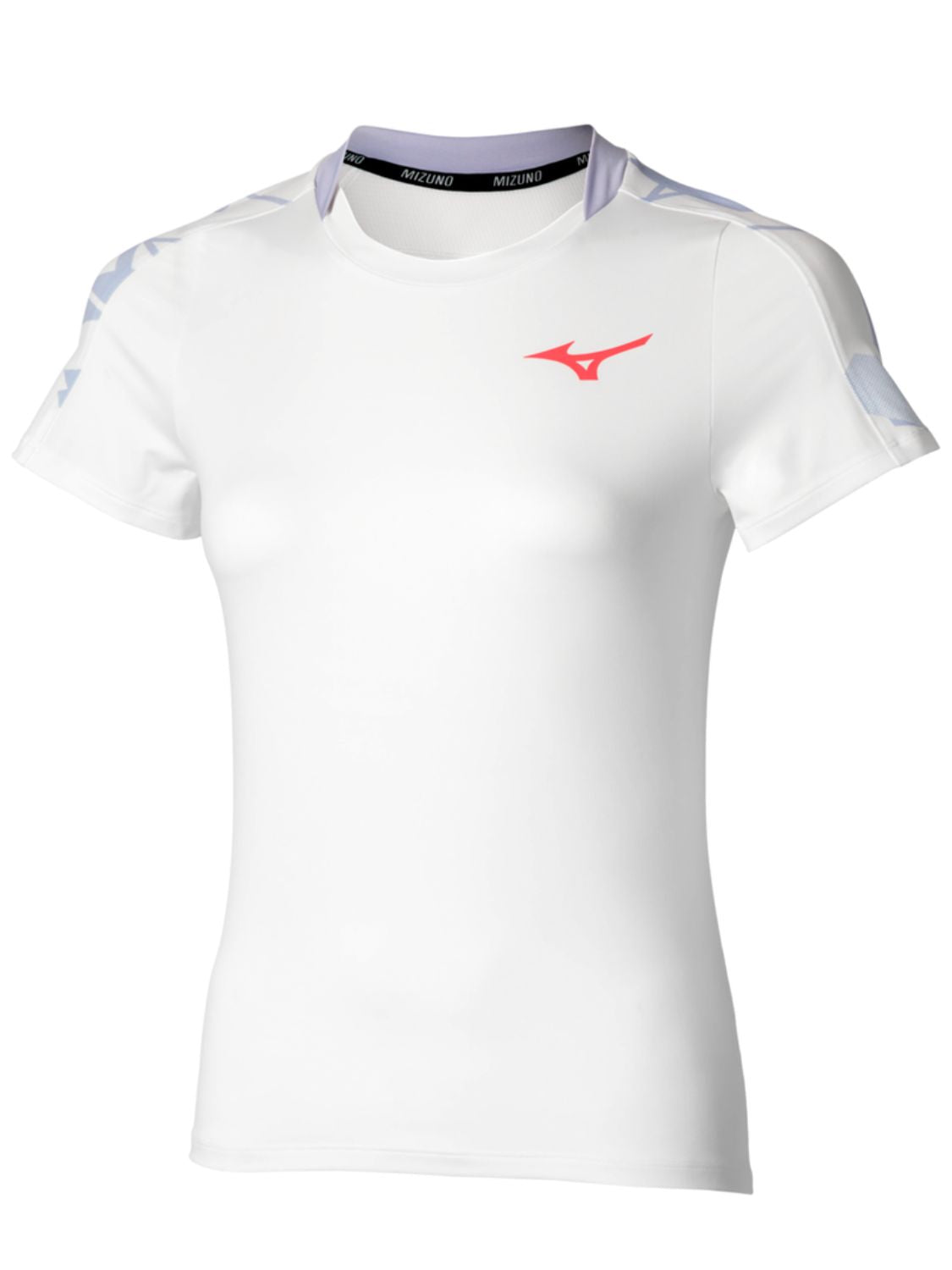 Maglia tennis Daybreakers Printed Short Sleeve W MIZUNO Donna - Bianco