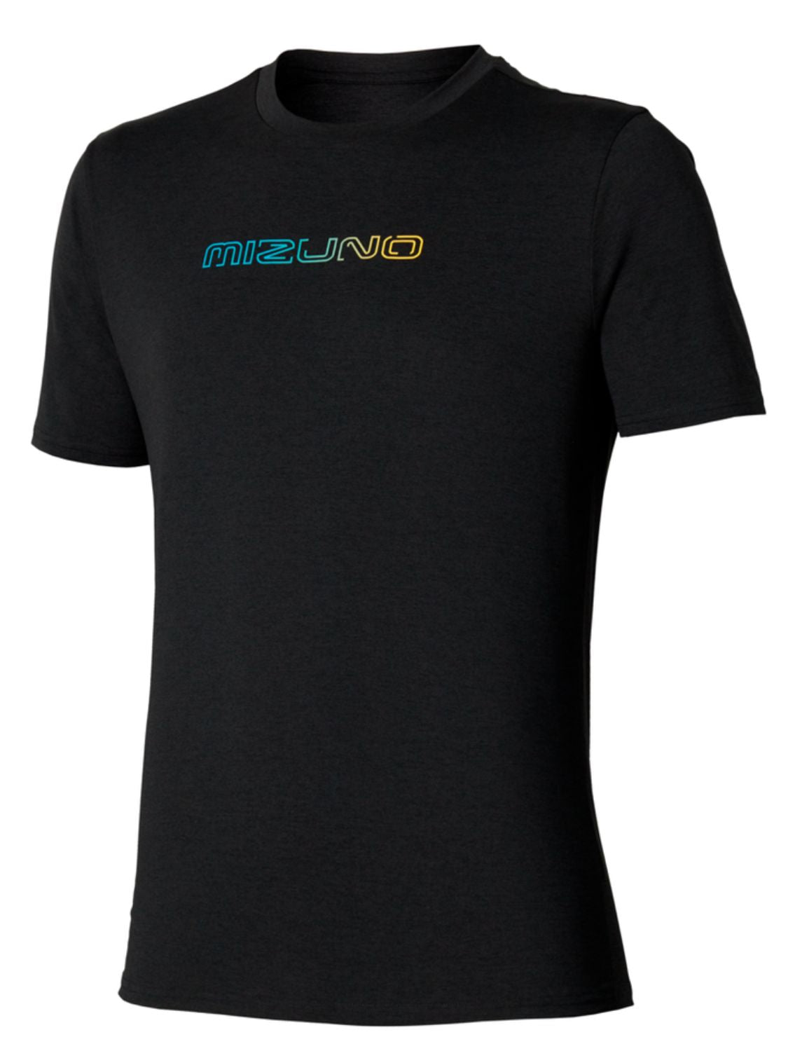 T-shirt running Core Mizuno Short Sleeve MIZUNO Uomo - Nero
