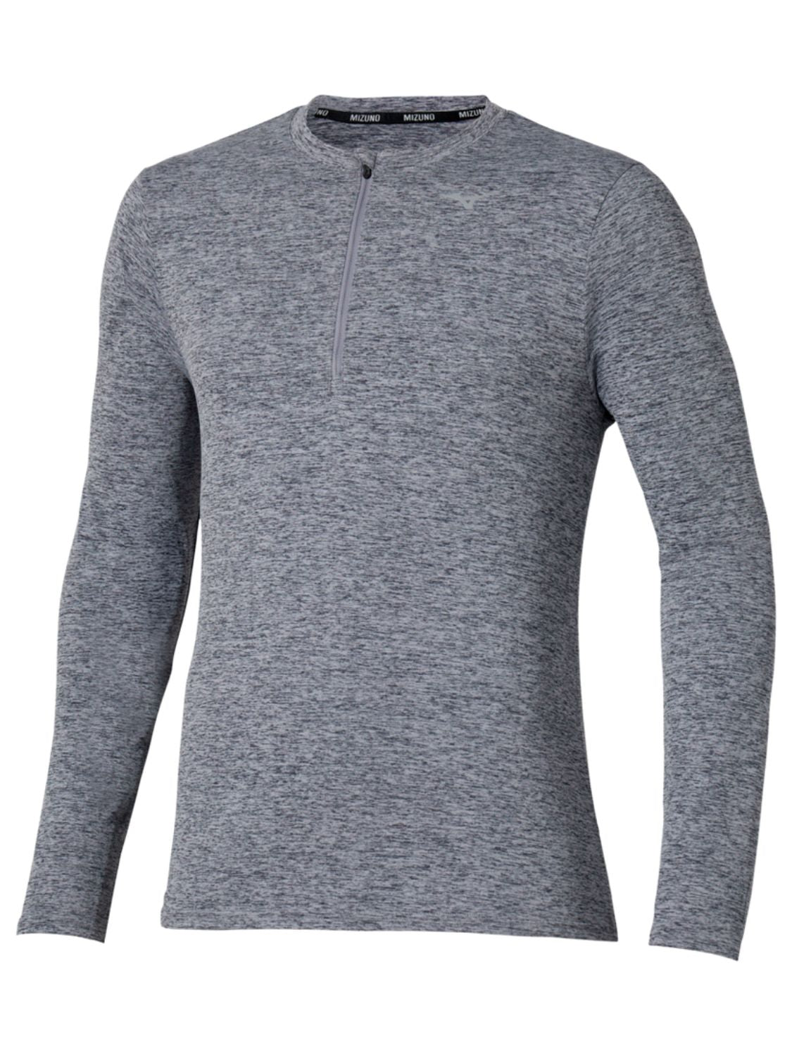 T-shirt running Core Impulse Half zip Long Sleeve MIZUNO Uomo - Grigio