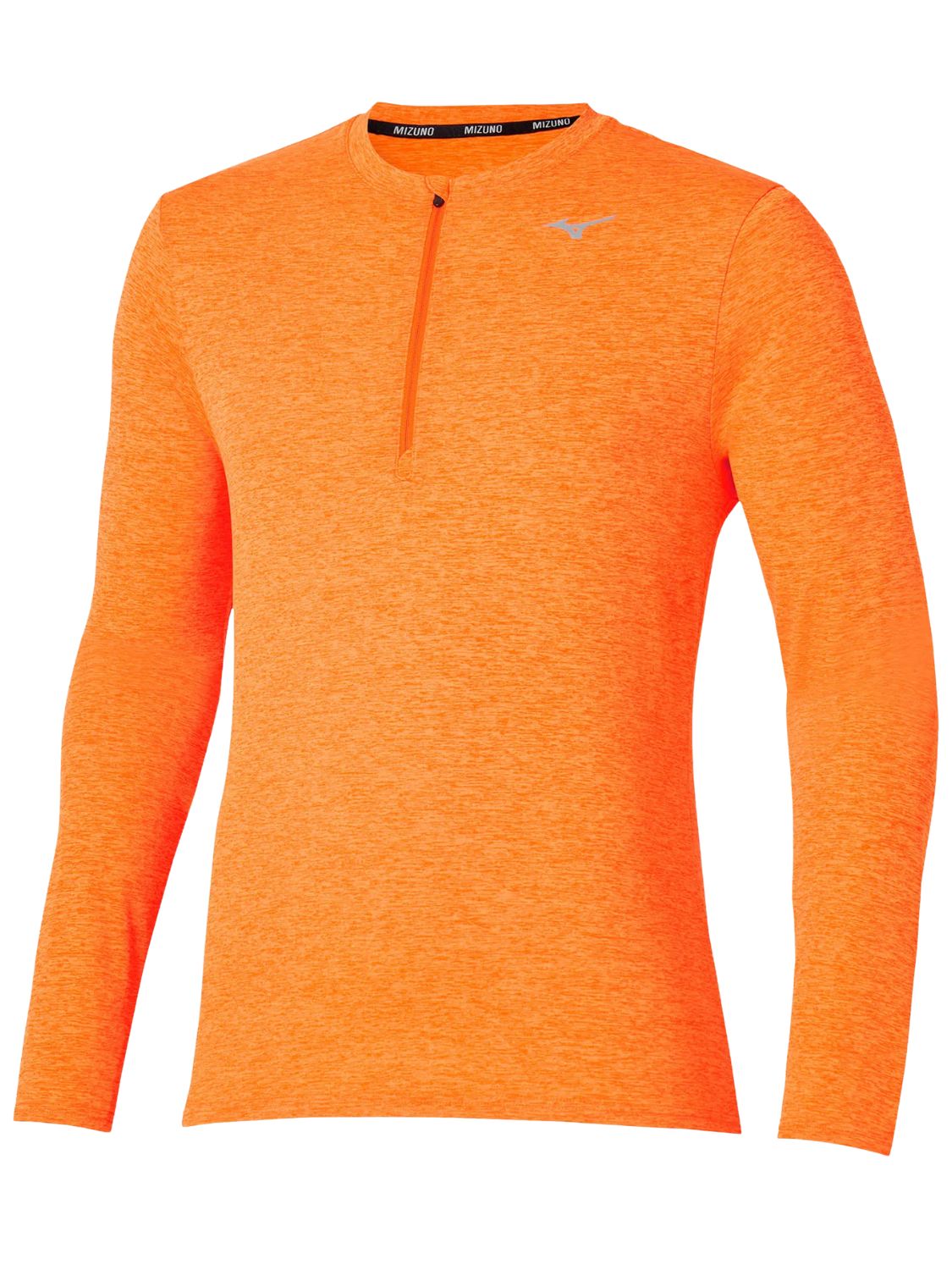 T-shirt running Core Impulse Half zip Long Sleeve MIZUNO Uomo - Arancione