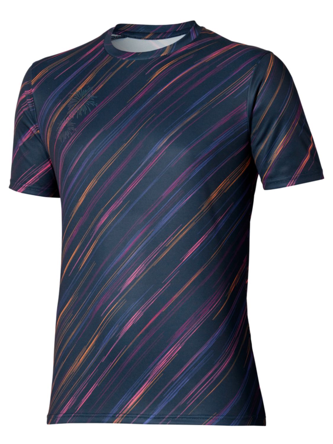 T-shirt running Summer Pack Mizuno Uomo - Multicolore