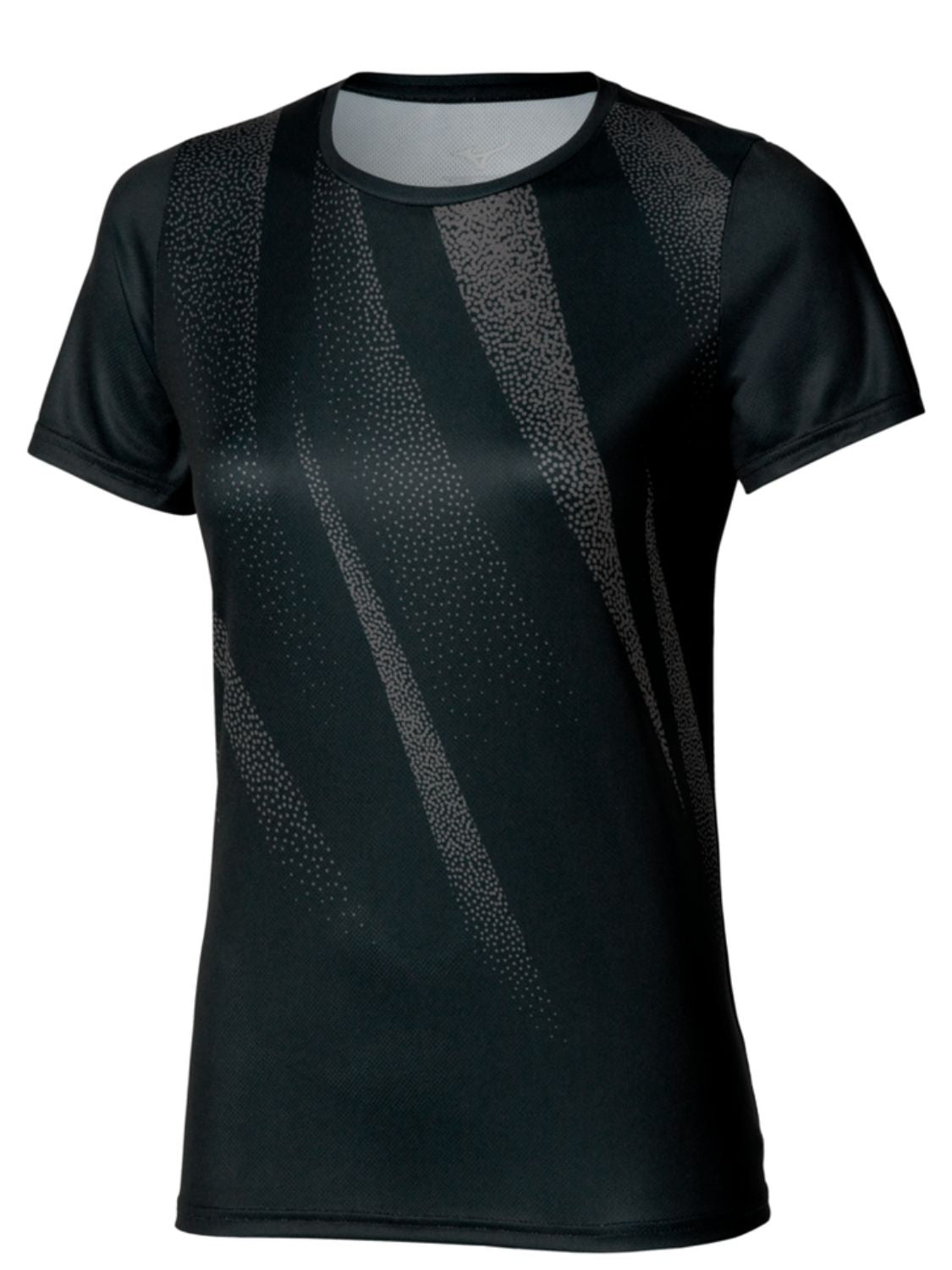 T-shirt running Core Graphic Wos MIZUNO Donna - Nero