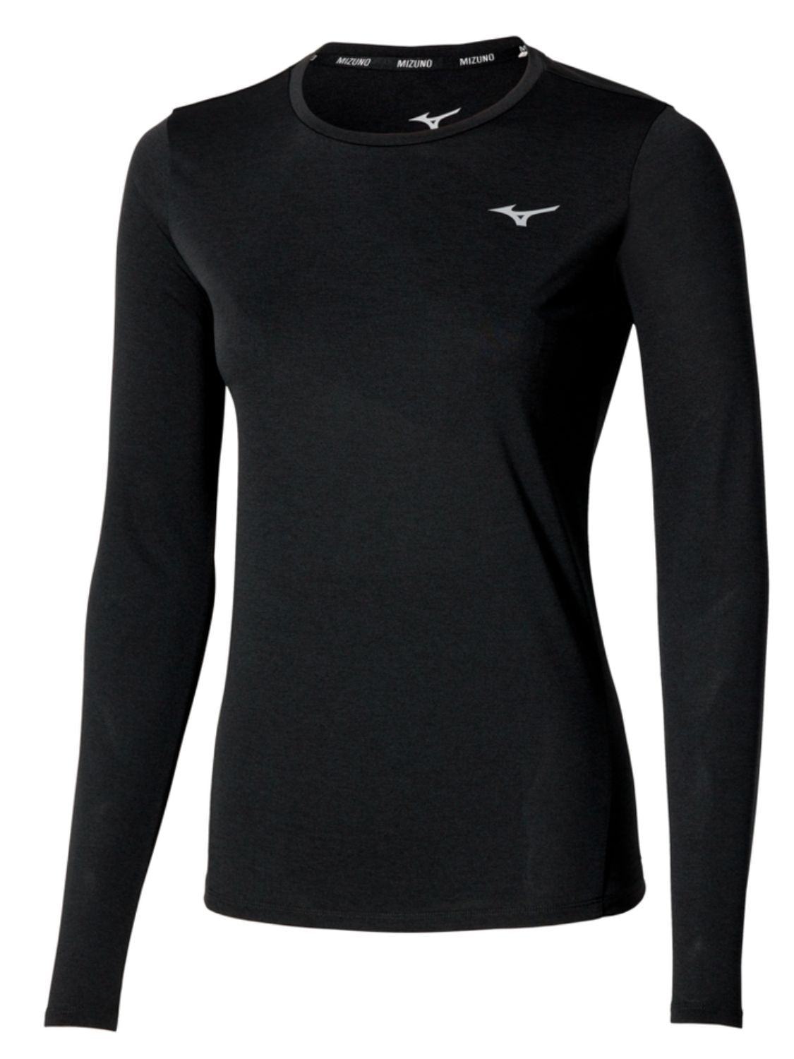 T-shirt running Core Impulse Long Sleeve Wos MIZUNO Donna - Nero